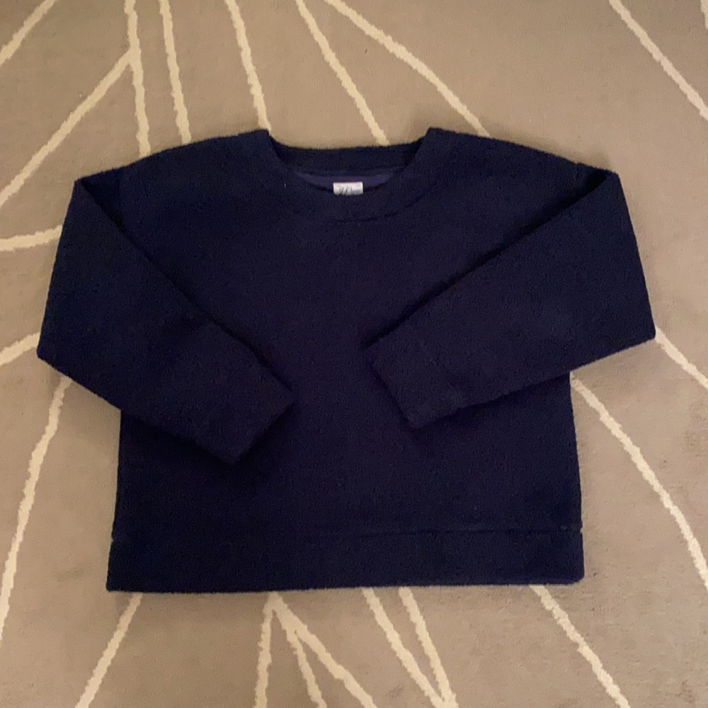 J.Crew Boxy Fleece Top sz L